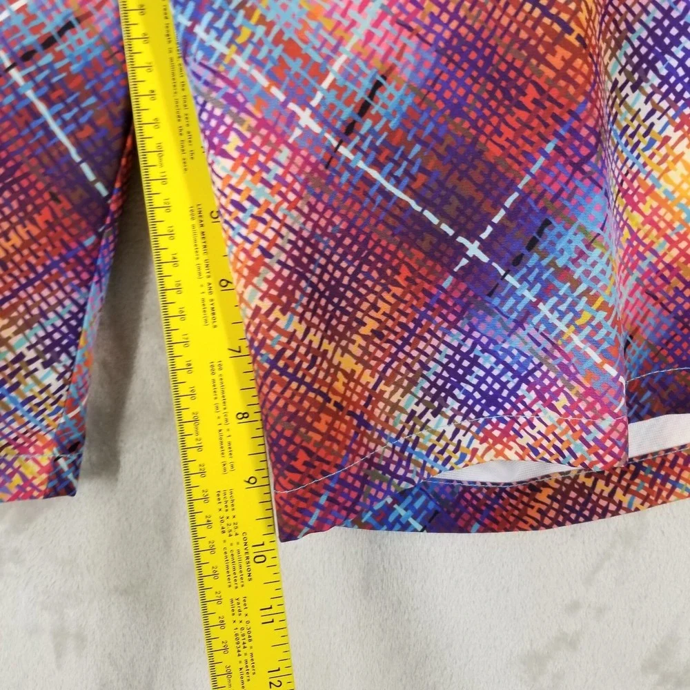 Hreski Shorts Men‎ 38 Colorful Plaid Golf Performance Chino Stretch 10